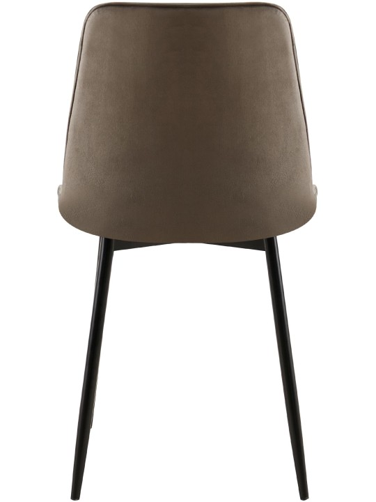 Sæt med 2 spisestuestole Gifford velvet, antracit