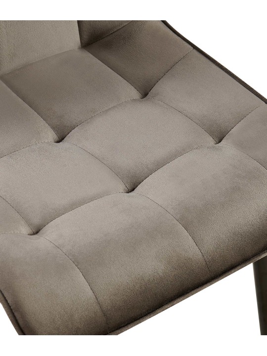 Sæt med 2 spisestuestole Gifford velvet, antracit