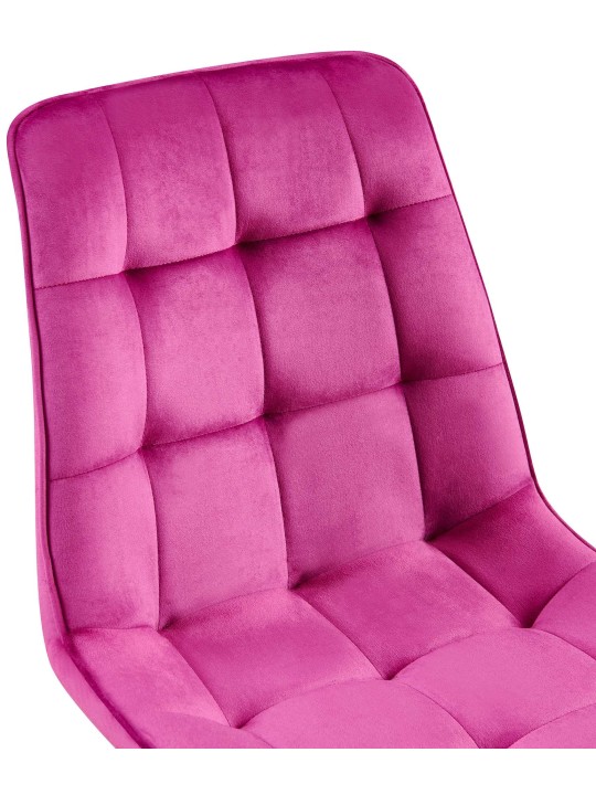 Sæt med 2 spisestuestole Gifford velvet, lilla