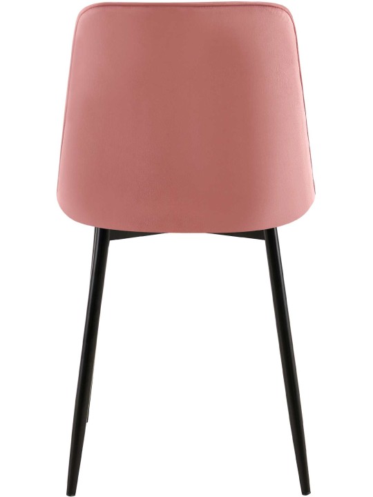 Sæt med 2 spisestuestole Gifford velvet, pink