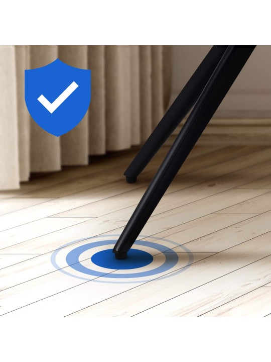 Sæt med 2 spisestuestole Merna velvet, creme