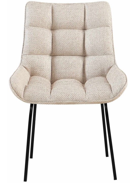 Sæt med 2 stole Saranda stof, elfenben Sæt med 2 stole Saranda stof, elfenben