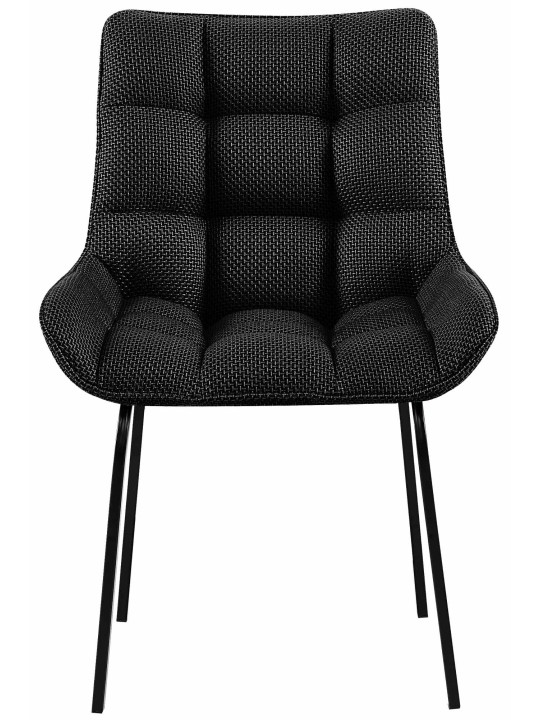 Sæt med 2 stole Saranda stof, titangrå