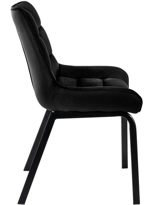 Sæt med 2 stole Saranda fløjl, sort Sæt med 2 stole Saranda fløjl, sort