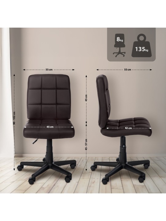 Arbejdsskammel Farson imiteret læder, brun Arbejdsskammel Farson imiteret læder, brun