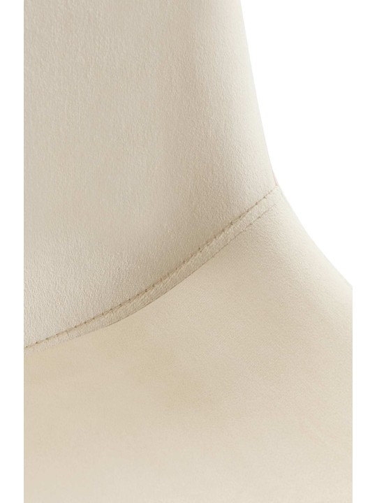 Sæt med 2 spisestuestole Lewes velvet, creme Sæt med 2 spisestuestole Lewes velvet, creme