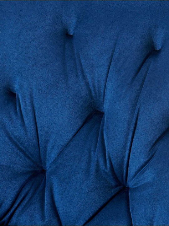 Sæt med 2 spisestuestole Wallace velvet, blå