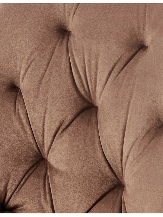 Sæt med 2 spisestuestole Wallace velvet, brun