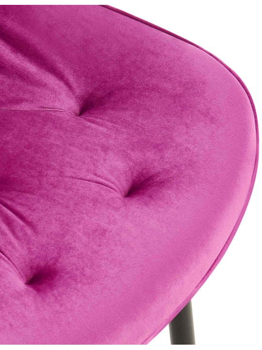 Sæt med 2 spisestuestole Wallace velvet, lilla Sæt med 2 spisestuestole Wallace velvet, lilla