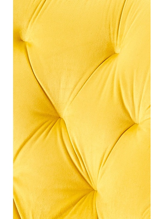 Sæt med 2 spisestuestole Wallace velvet, gul