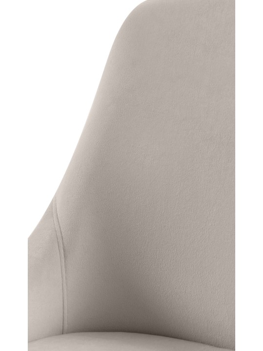 Spisestuestol Elmira fløjl guld, grå