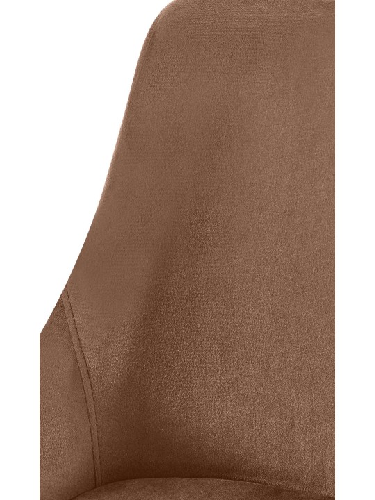 Spisestuestol Elmira fløjl guld, brun Spisestuestol Elmira fløjl guld, brun