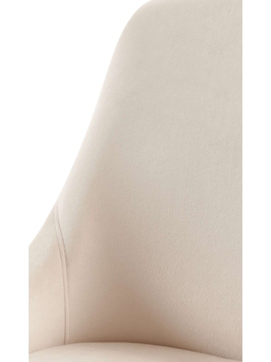 Spisestuestol Elmira fløjl guld, creme Spisestuestol Elmira fløjl guld, creme