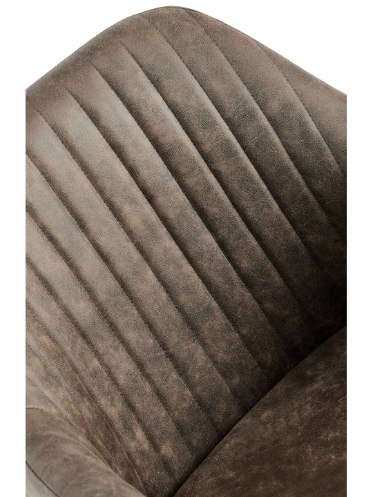 Sæt med 2 spisestuestole Welby Vintage, grå