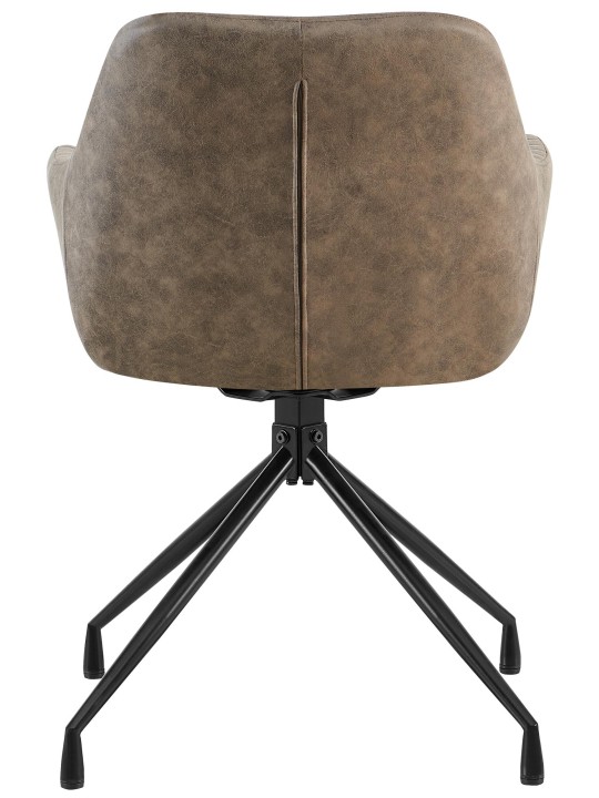 Sæt med 2 spisestuestole Welby Vintage, grå