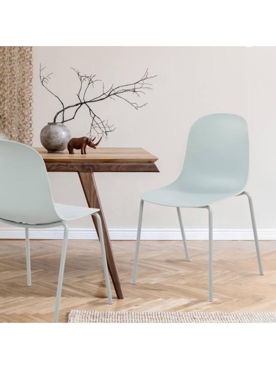 Sæt med 2 stole Hardin, turkis Sæt med 2 stole Hardin, turkis