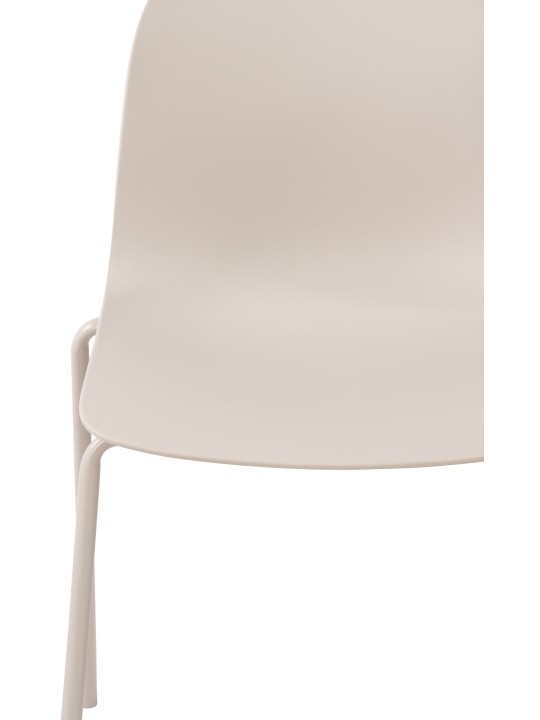 Sæt med 2 stole Hardin, lysegrå