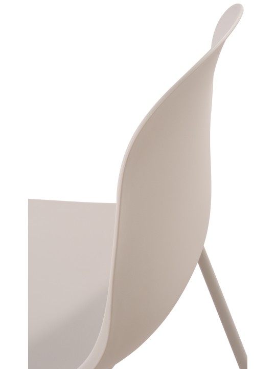 Sæt med 2 stole Hardin, lysegrå