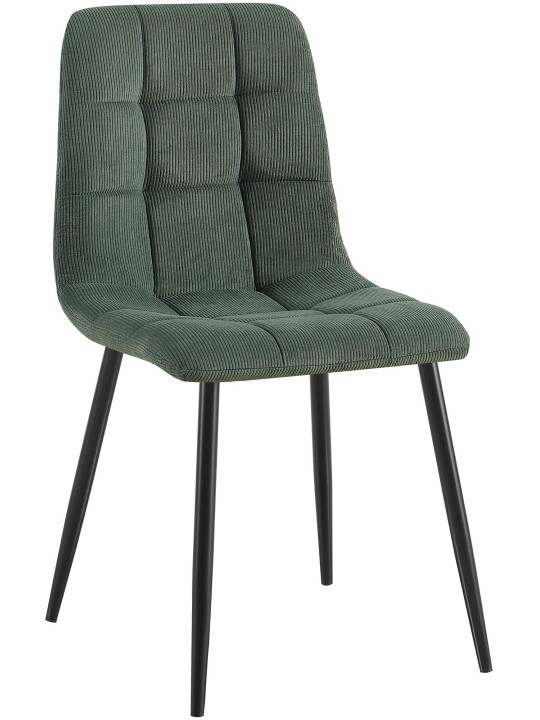 Spisestuestol Antibes Cord, grøn Spisestuestol Antibes Cord, grøn