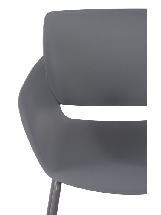 Sæt med 2 stole Alpena, mørkegrå Sæt med 2 stole Alpena, mørkegrå