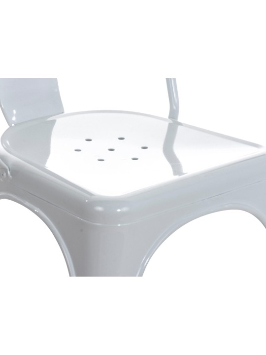 Sæt med 4 stole Benedikt, hvid