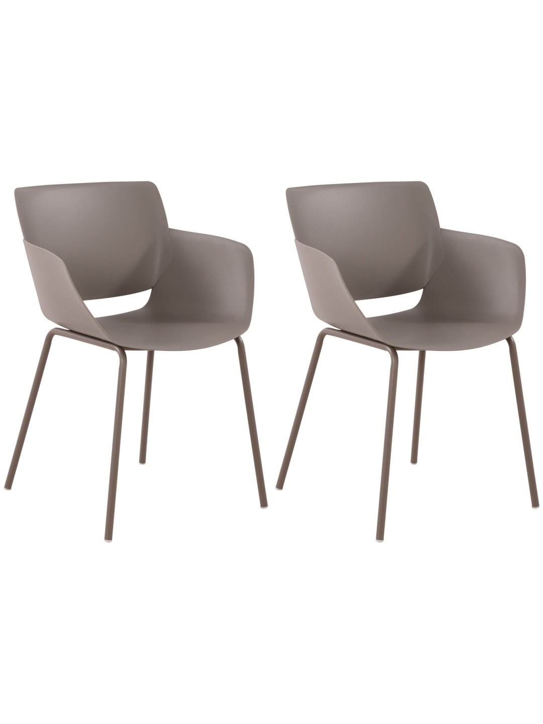 Sæt med 2 stole Alpena, taupe