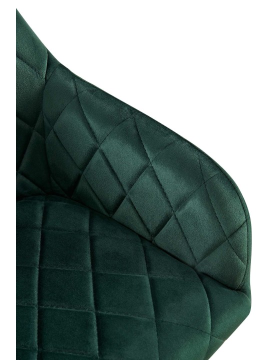 Spisestuestol Monett fløjl B, grøn