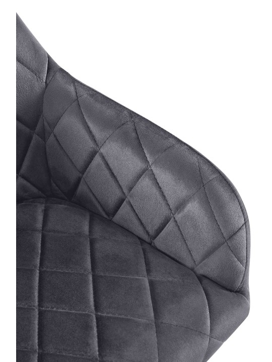 Spisestuestol Monett fløjl G, mørkegrå