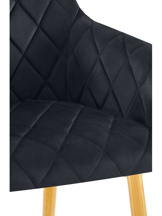 Spisestuestol Monett fløjl G, sort Spisestuestol Monett fløjl G, sort