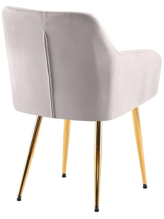 Sæt med 2 spisestuestole Monett velvet G, grå