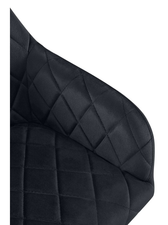 Sæt med 2 spisestuestole Monett velvet G, sort