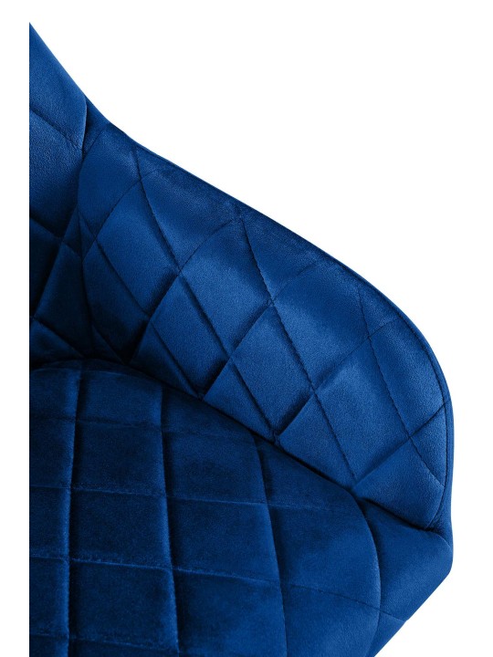 Sæt med 2 spisestuestole Monett velvet G, mørkeblå