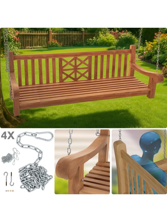 Gyngebænk Farm 180 cm, teak