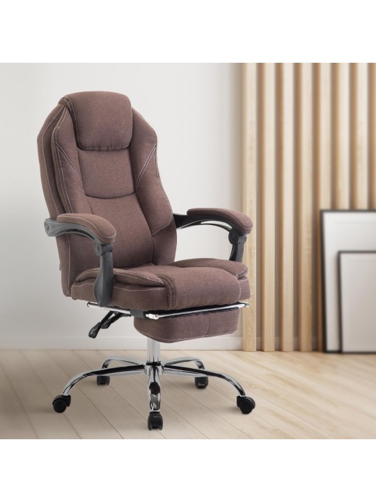 Kontorstol Slotsstof, brun