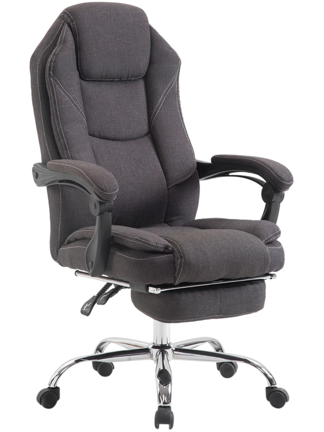 Kontorstol Slotsstof, mørkegrå