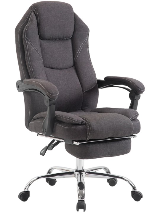 Kontorstol Slotsstof, mørkegrå