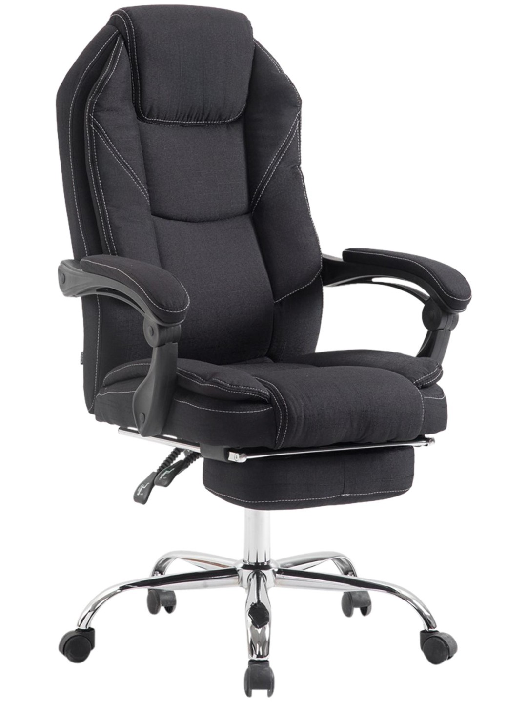 Kontorstol Slotsstof, sort