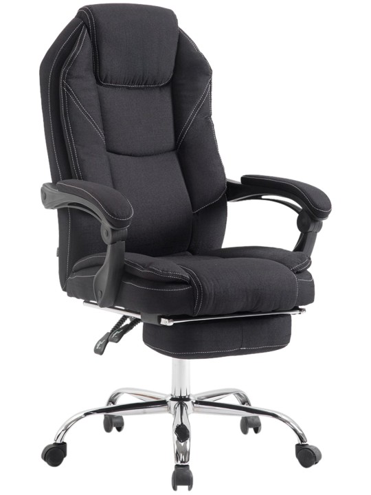 Kontorstol Slotsstof, sort