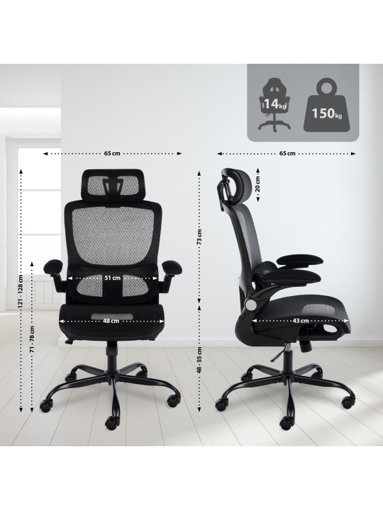 Kontorstol Kaylee, sort Kontorstol Kaylee, sort