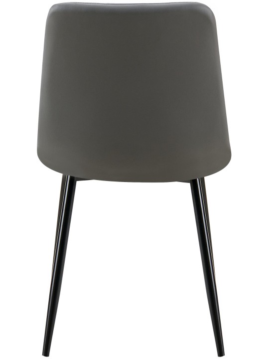 Spisestuestol Antibes imiteret læder, mørkegrå Spisestuestol Antibes imiteret læder, mørkegrå