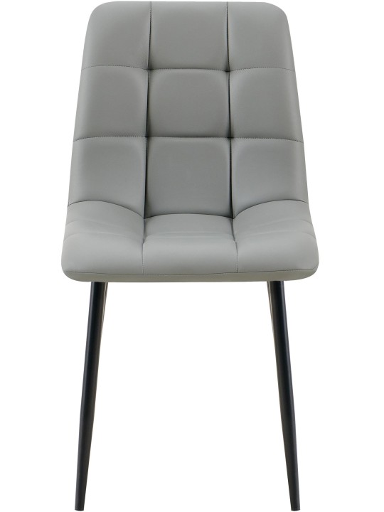 Spisestuestol Antibes imiteret læder, lysegrå