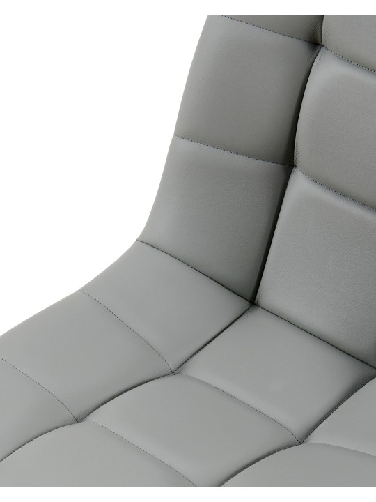 Spisestuestol Antibes imiteret læder, lysegrå