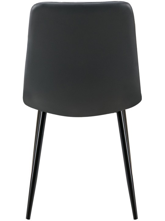 Spisestuestol Antibes imiteret læder, sort