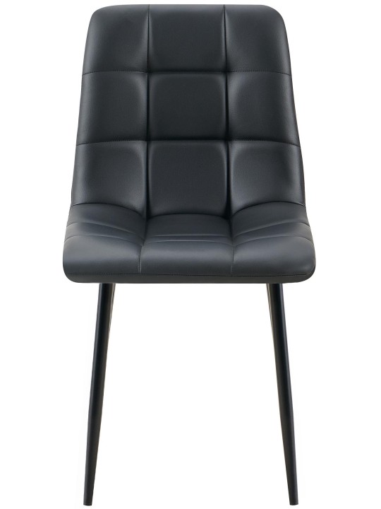 Spisestuestol Antibes imiteret læder, sort