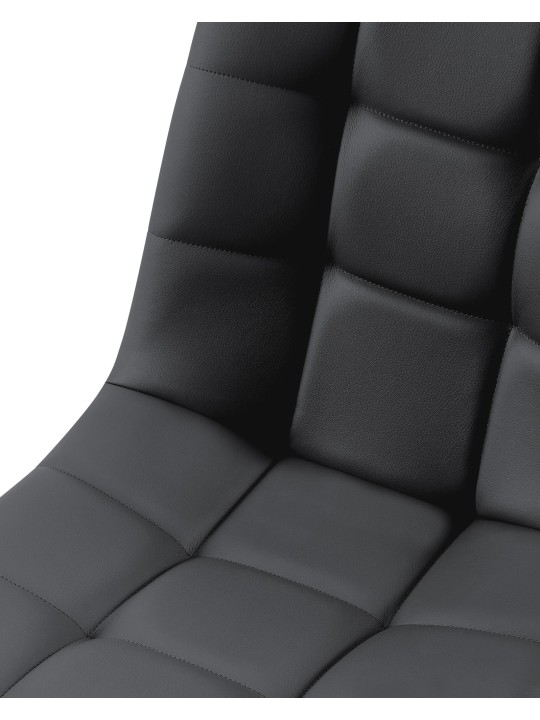 Spisestuestol Antibes imiteret læder, sort