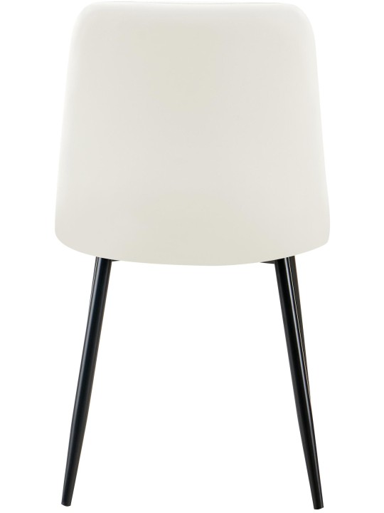 Spisestuestol Antibes imiteret læder, hvid