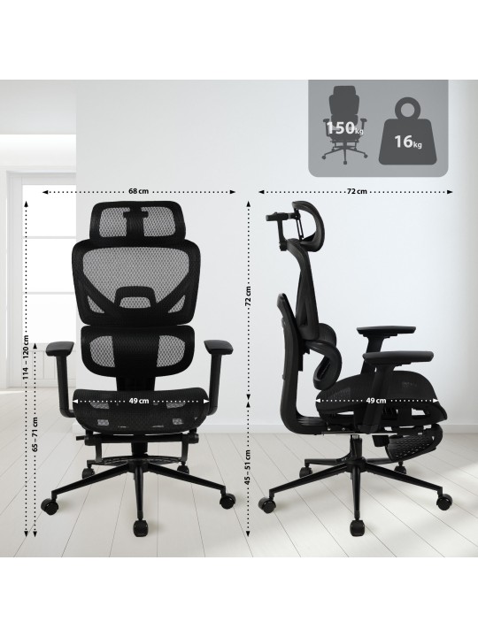 Kontorstol Beresford, sort