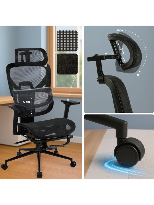 Kontorstol Beresford, sort