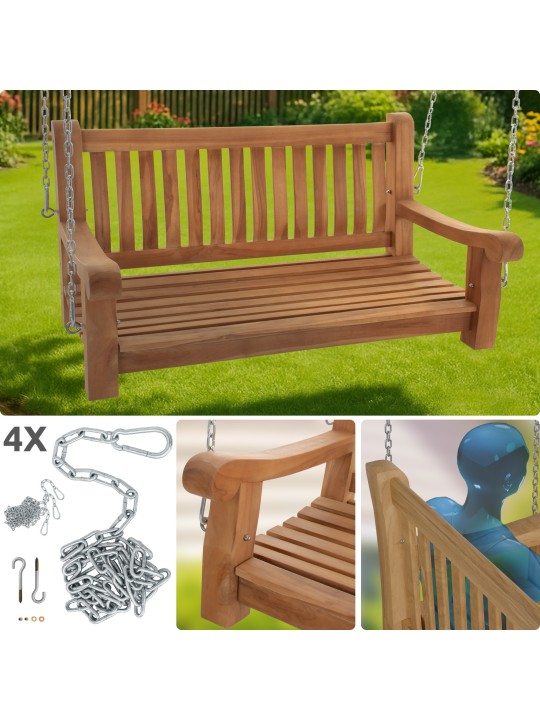 Joyce gyngebænk 120 cm, teak