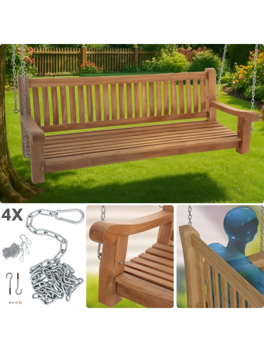 Joyce gyngebænk 180 cm, teak